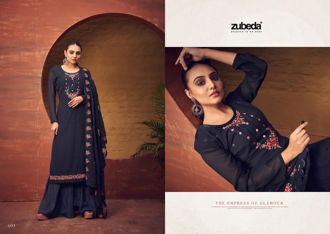 Rangun By Zubeda 601 To 606 Georgette Suits Catalog
